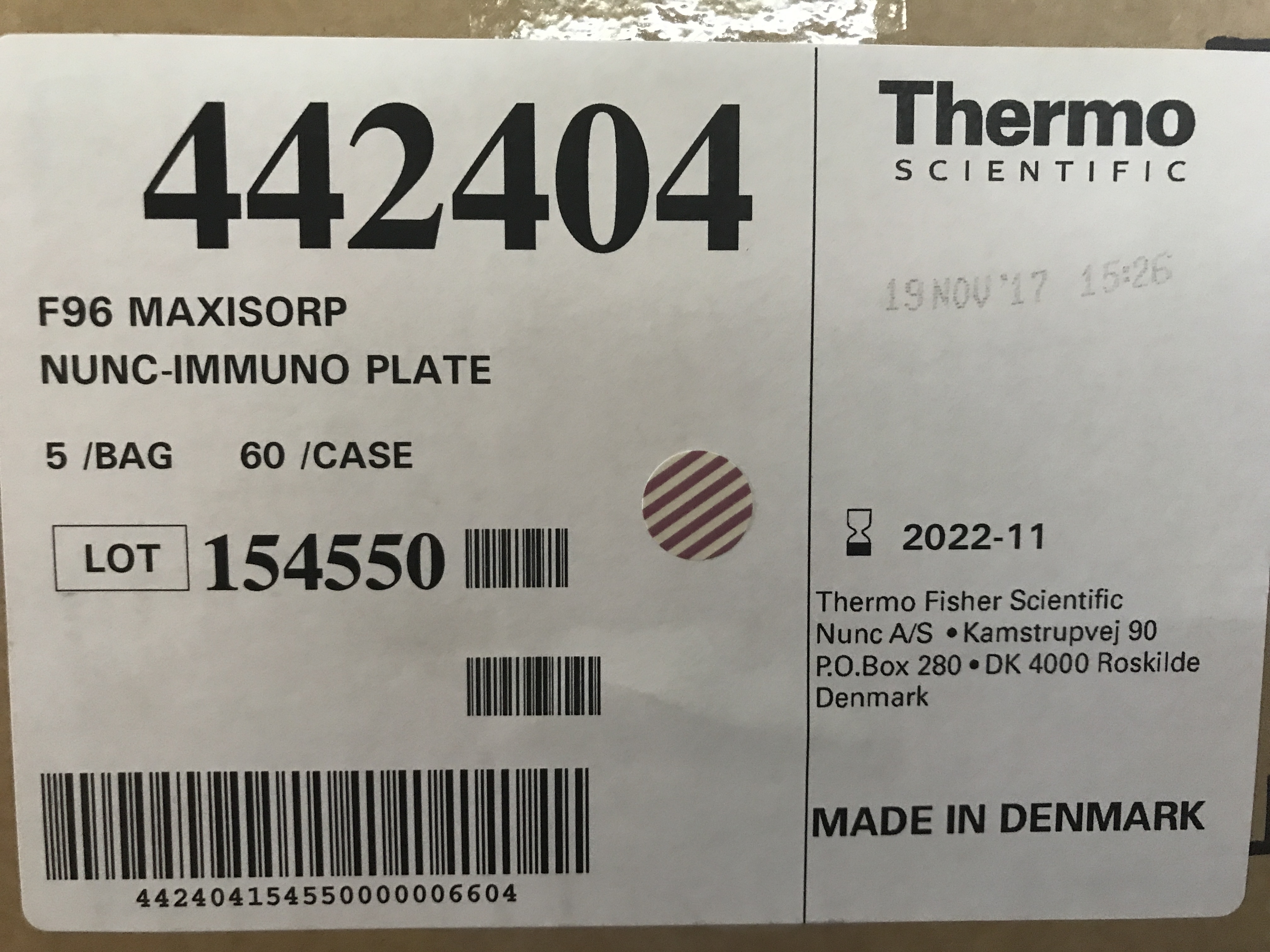 Nunc货号442404现货96孔酶标板1361163138