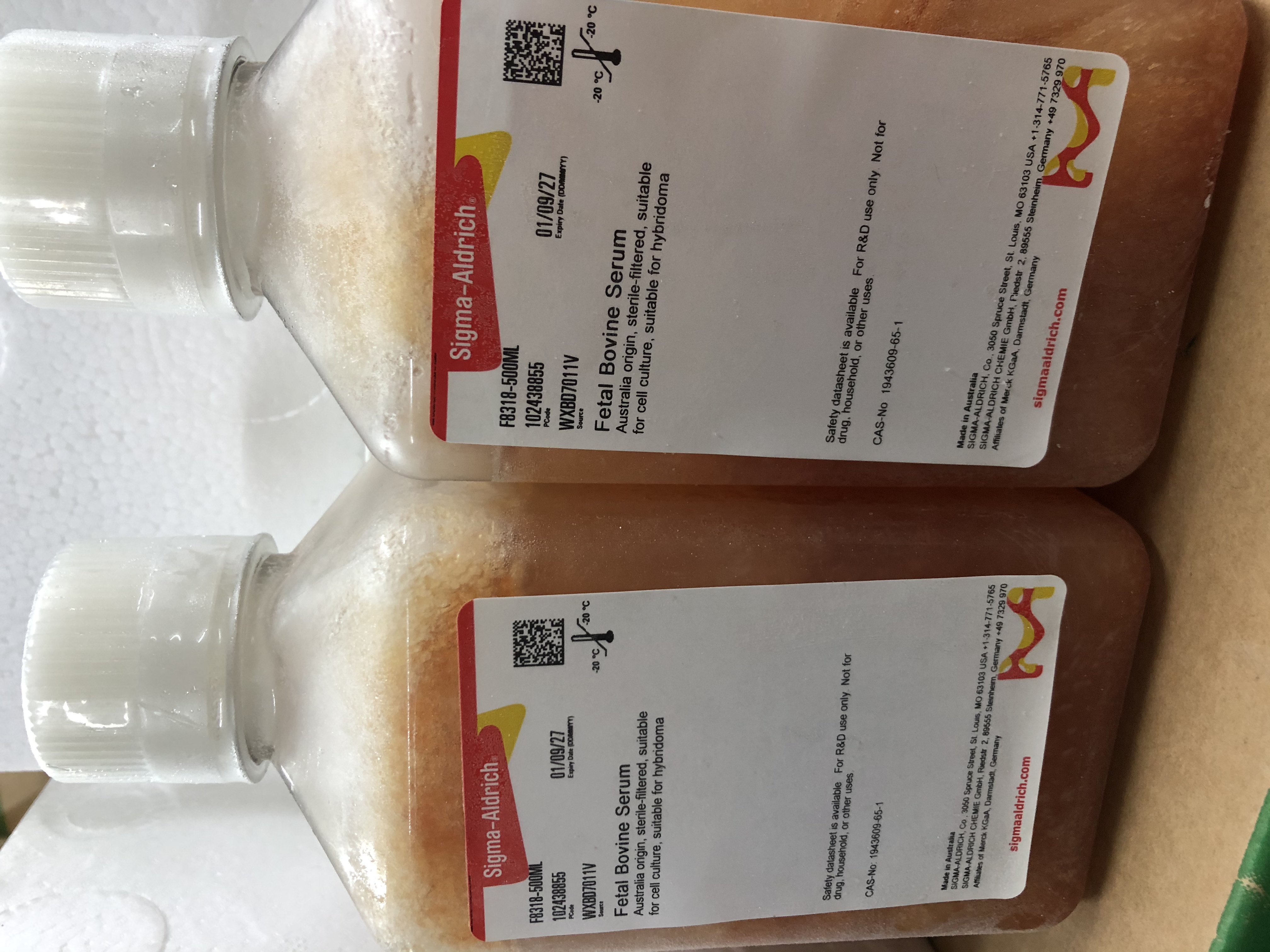 现货供应Sigma货号F8318澳洲胎牛血清13611631