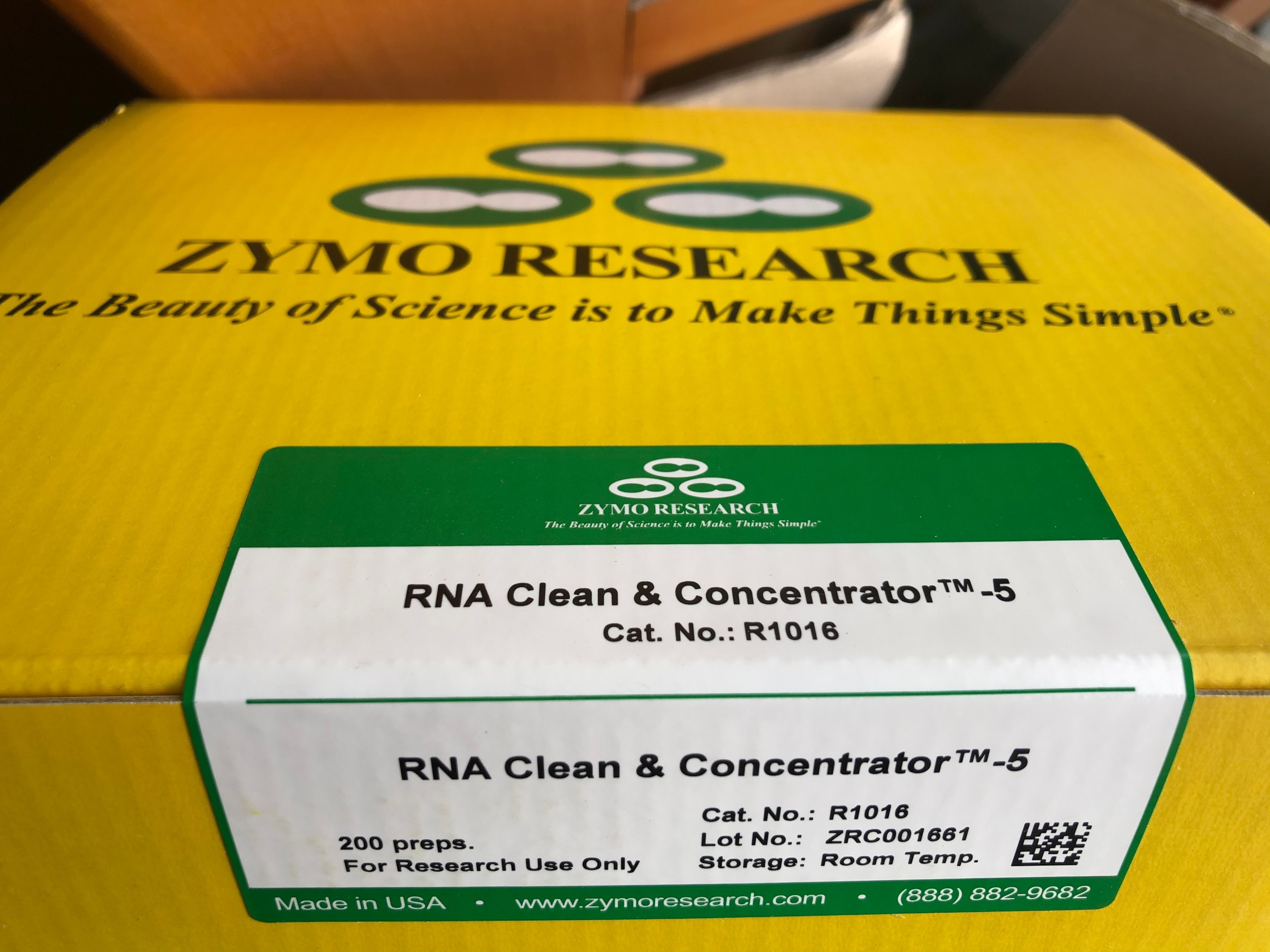 Zymo Research R1016现货RNA浓缩清洁试剂