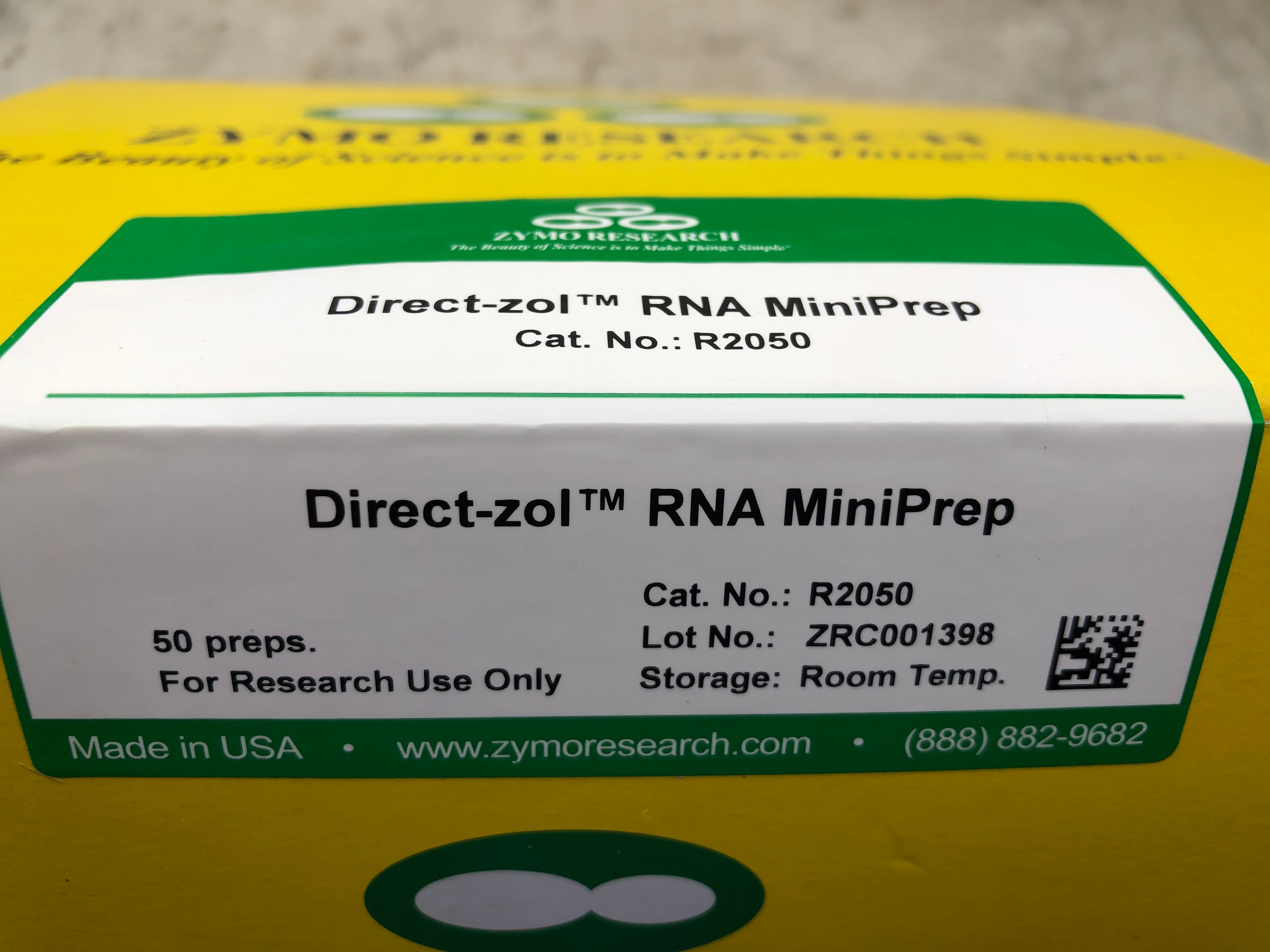 Zymo Research R2050 RNA小量提取试剂盒