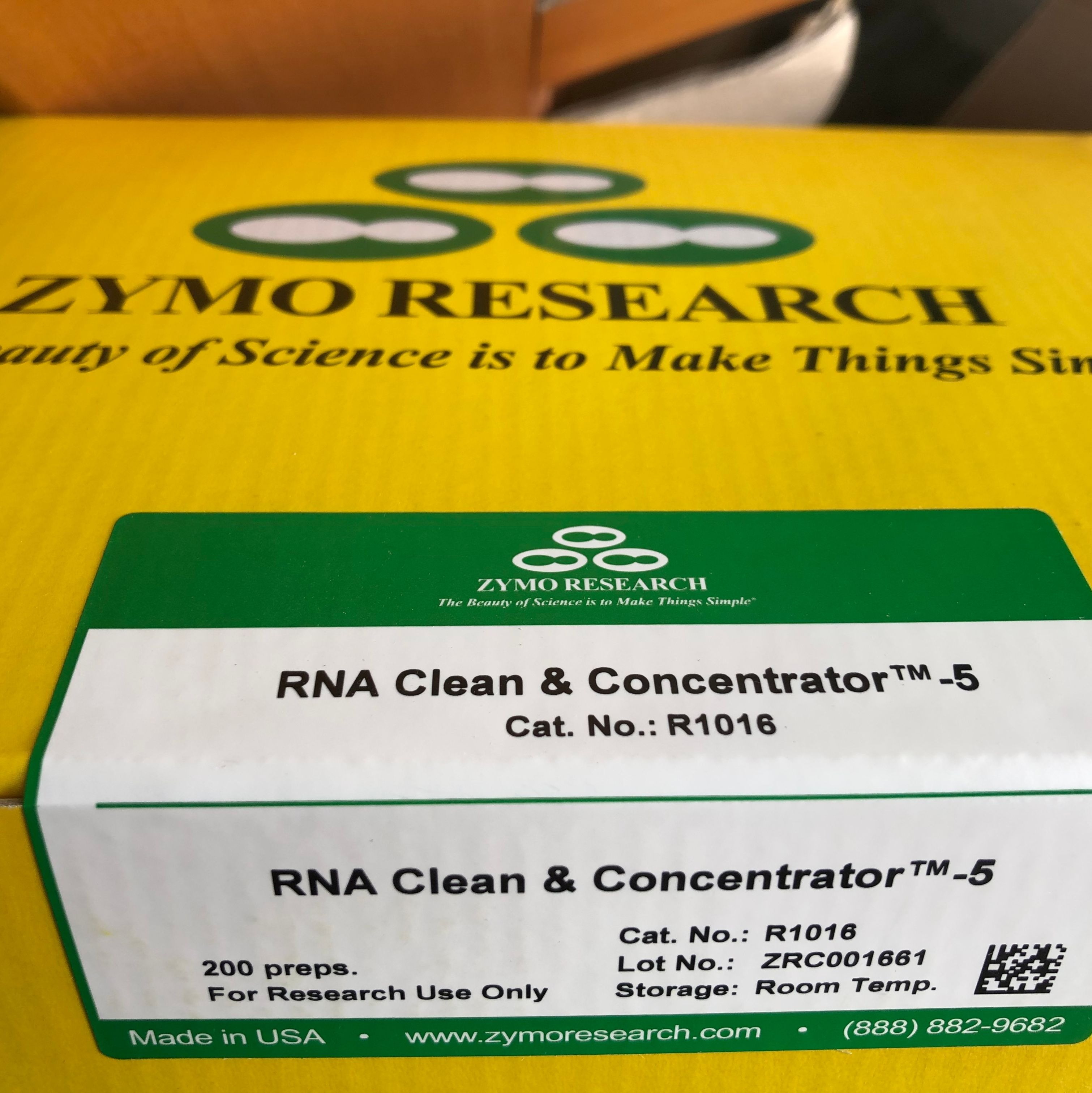 Zymo Research R1016 RNA浓缩清洁试剂盒13611631389上海睿安生物
