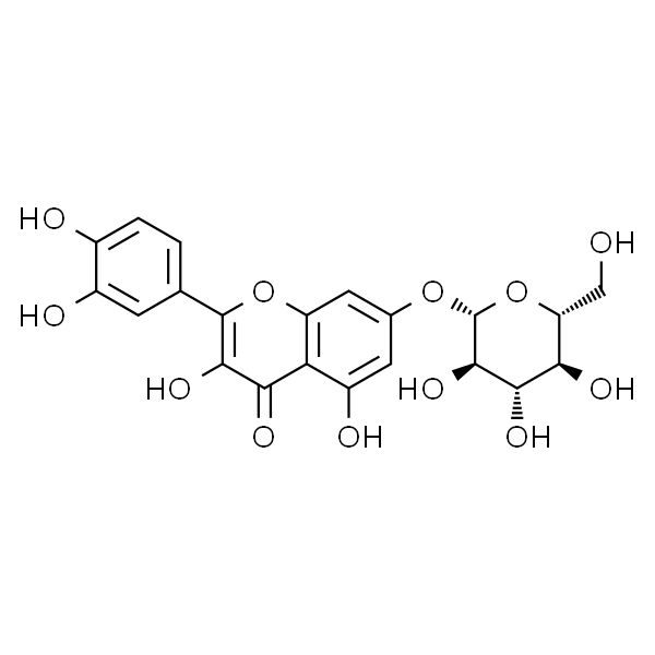槲皮素-7-O-葡萄糖苷,分析标准品,HPLC≥98%