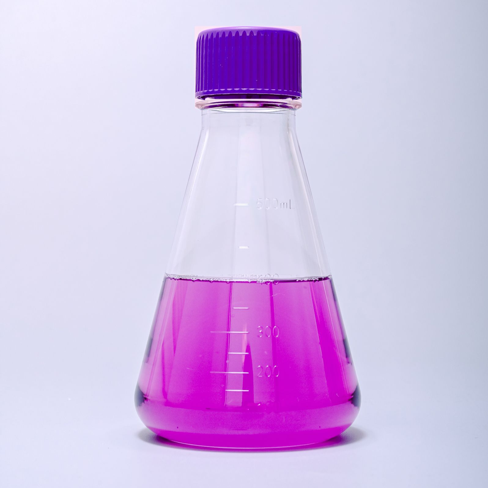 PETG锥形培养瓶 细胞摇瓶 细菌胞培养瓶 透气膜刻度瓶塑料三角瓶