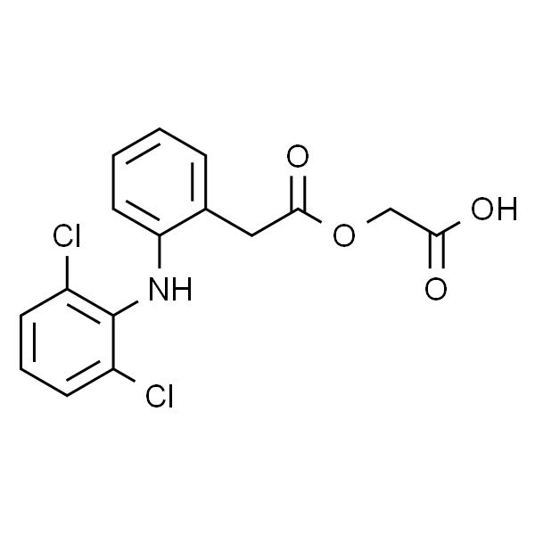 2-[(2,6-二氯苯基)氨基]苯乙酰氧基乙酸，分析标准品,HPLC≥98%