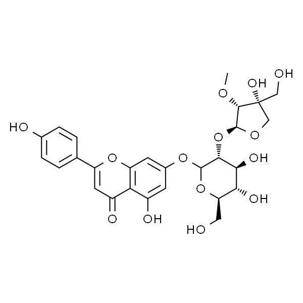柯伊利素-7-O-葡萄糖-2-O-芹糖苷 HPLC≥98%