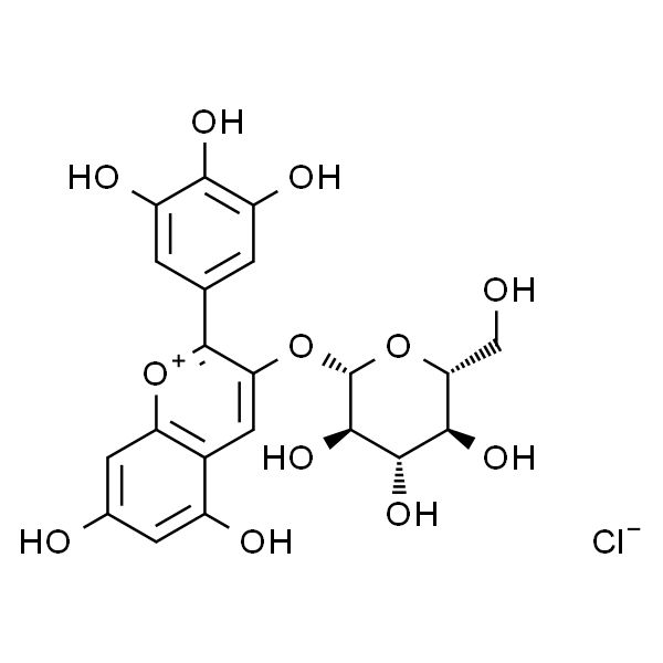 氯化飞燕草素-3-O-葡萄糖苷 HPLC≥98%