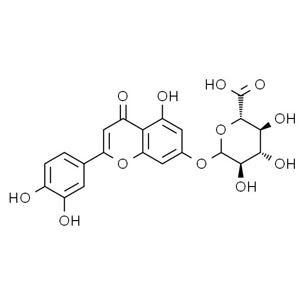 木犀草素-7-O-β-D-葡萄糖醛酸苷,分析标准品,HPLC≥98%