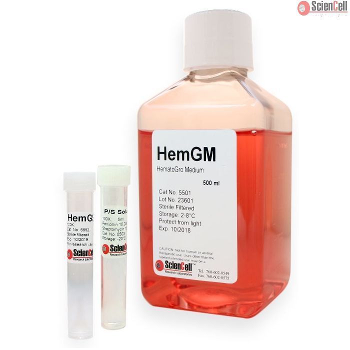 Sciencell 5501 造血细胞培养基-serum free HemGM现货特价