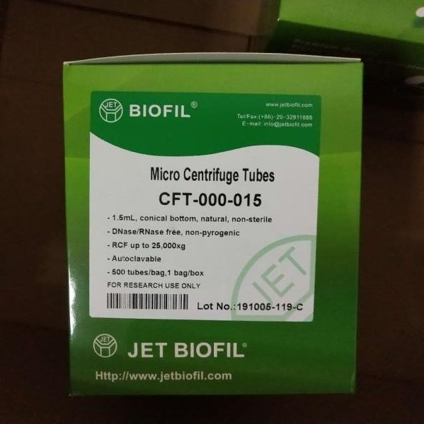 JET洁特CFT-000-015离心管1.5ml未灭菌13611631389上海睿安生物