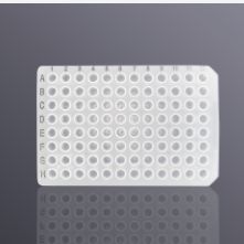  0.1ml 96孔无裙边PCR板，透明