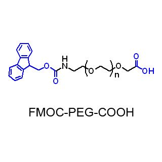芴甲氧羰酰基-PEG-羧基，Fmoc-NH-PEG-COOH，聚乙二醇，试剂