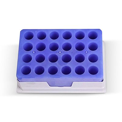 pcr低温指示冰盒，24孔96孔变色冰盒