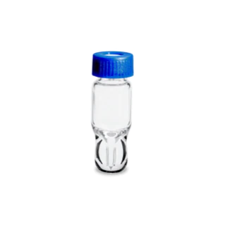 LCGC Certified Clear Glass 12 x 32 mm Screw Neck Vial, Total Recovery, with Cap and Preslit PTFE/Silicone Septum, 1 mL Volume, 100/pk