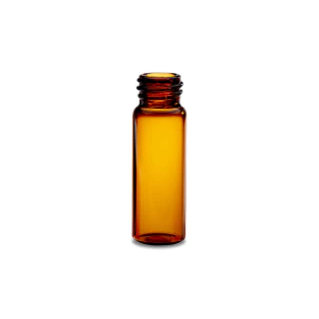 Amber Glass 15 x 45 mm Screw Neck Vial, 4 mL Volume, 100/pk