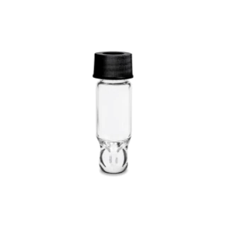 LCGC Certified Clear Glass 15 x 45 mm Screw Neck Total Recovery Vial, with Cap and PTFE/Silicone Septum, 3 mL Volume, 100/pk