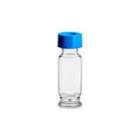 LCMS Certified Clear Glass 12 x 32 mm Screw Neck Max Recovery Vial, with Cap and Preslit PTFE/Silicone Septum, 2 mL Volume, 100/pk