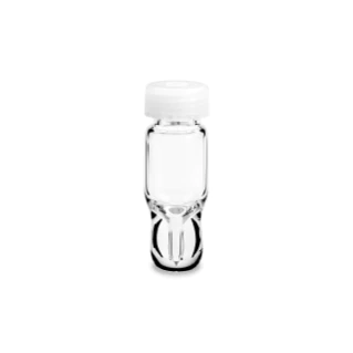 LCMS Certified Clear Glass 12 x 32 mm Screw Neck Total Recovery Vial, with Cap and Preslit PTFE/Silicone Septum, 1 mL Volume, 100/pk