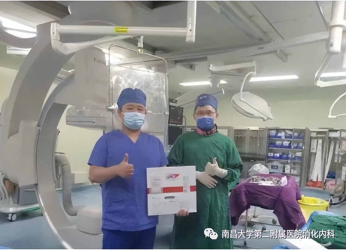 南昌大学二附院消化内科完成一例可控直径 TIPS 支架置入术
