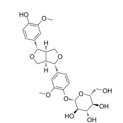 (+)-松脂素-β-D-吡喃葡萄糖苷标准品，cas号69251-96-3