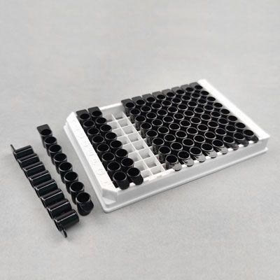 酶标板96孔黑色高结合力可拆卸无盖20个每盒