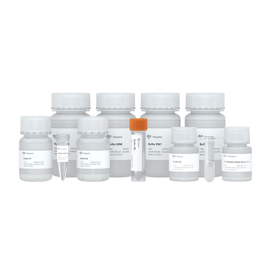 FastPure EndoFree Plasmid Mini Kit（盒适用于提取1 - 5 ml过夜培养的菌液）（DC203）