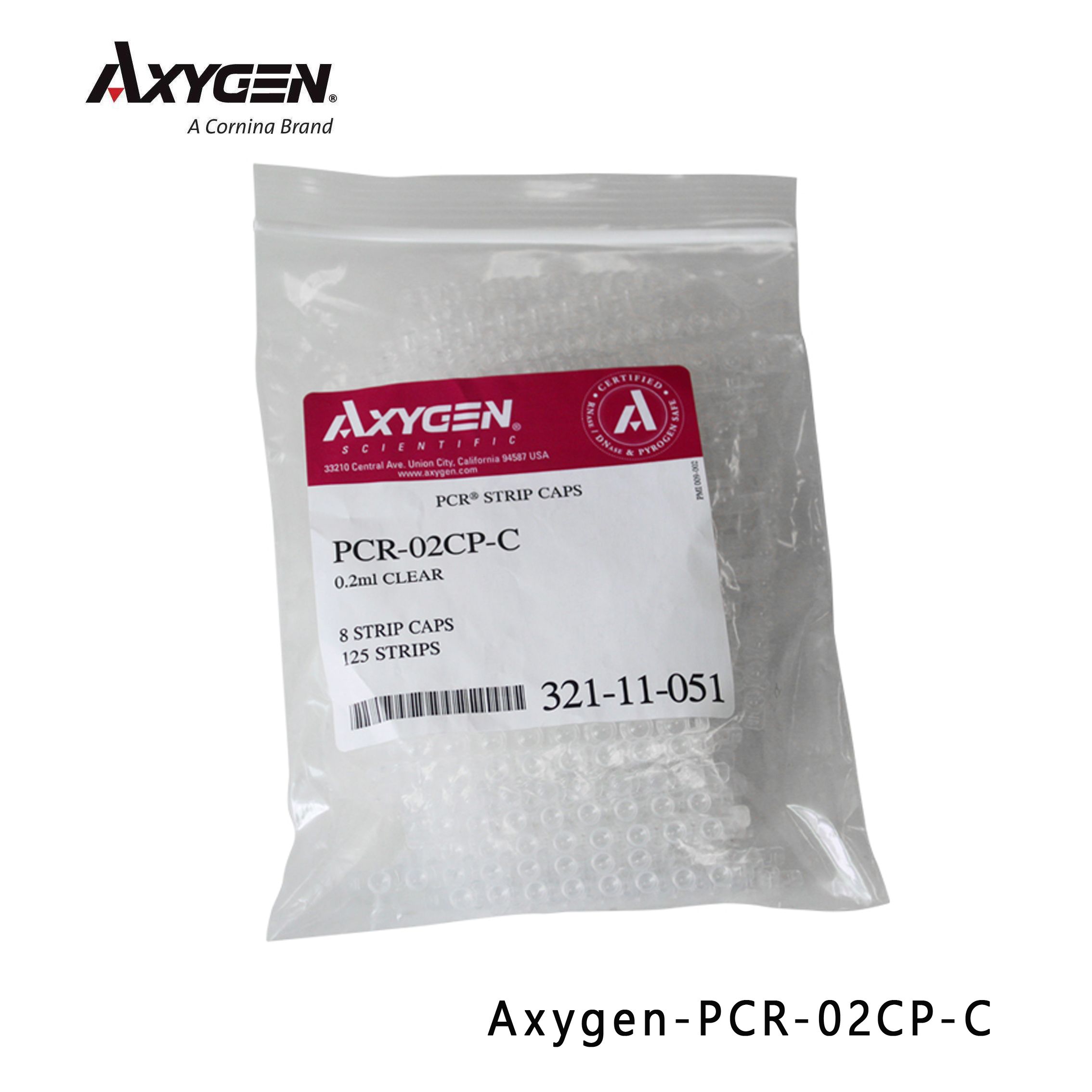 爱思进Axygen PCR-02CP-C 0.2ml八排鼓盖