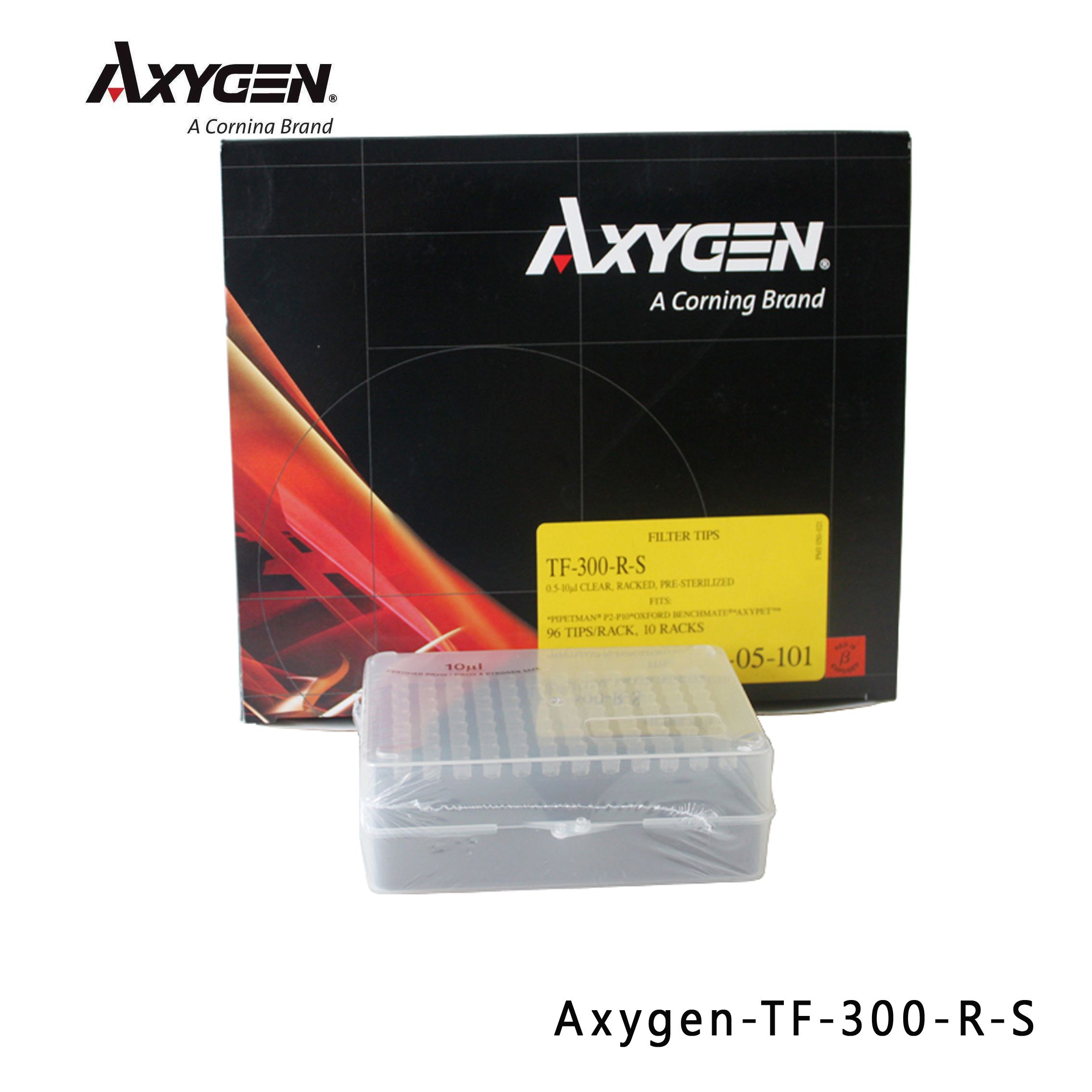 爱思进Axygen TF-300-R-S 10ul 带滤芯无菌盒装短吸头