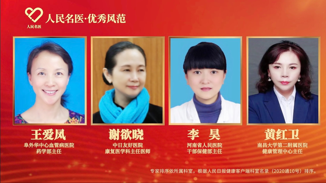 南昌大学第二附属医院体检中心黄红卫教授入选人民名医榜单