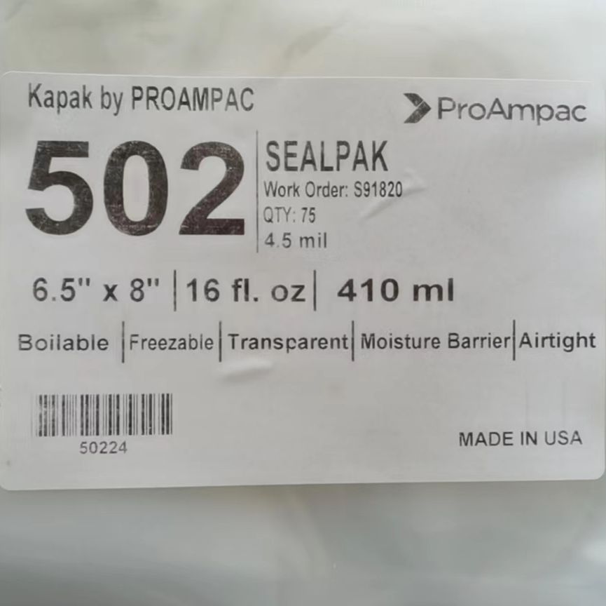 AMPAC KAPAK取样袋 502 503无离子袋 无菌袋 美国取样袋