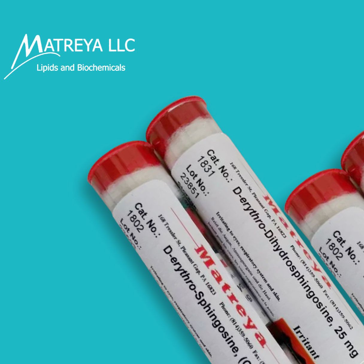 美国Matreya 鞘脂、糖脂、鞘糖脂标准品