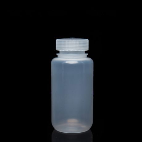 250ml 旋盖广口塑料瓶<瓶身本色白+半透明盖>