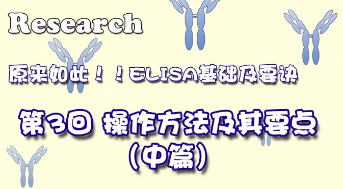 原来如此！！ELISA基础及要诀 第3回
