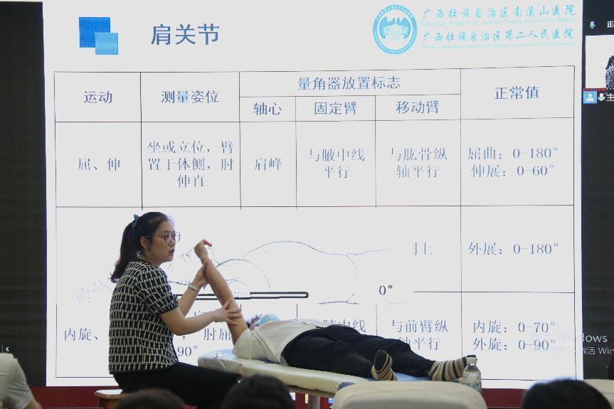 广西壮族自治区自治区南溪山医院举办 2022 年骨科实用康复技术学习班