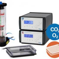 ibidi Stage Top 培养箱多孔板，CO2/O2 – 银线