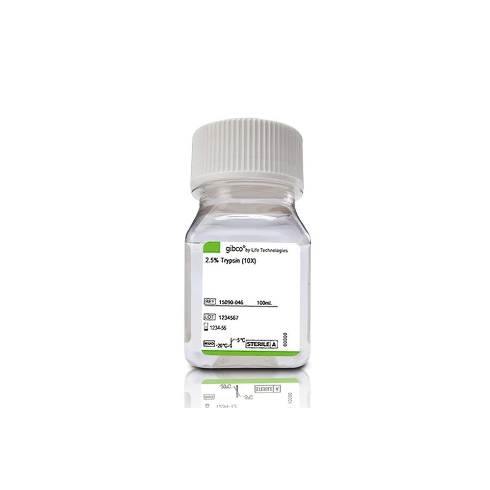 Invitrogen 15090-046 胰酶细胞消化液（2.5%胰酶，不含EDTA，不含酚红），100ml/瓶