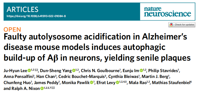 文献解读 | AD研究新进展，居然和β淀粉样蛋白没关系？