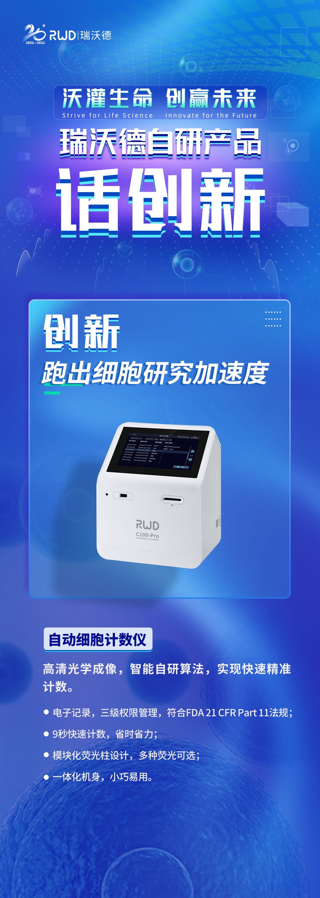 “沃”灌生命，创赢未来，瑞沃德自研产品话创新