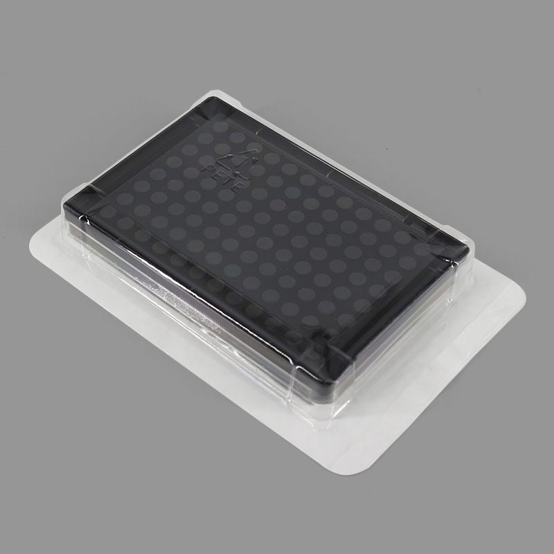 BeyoGold™黑色透明底96孔细胞培养板(平底带盖, 独立包装)