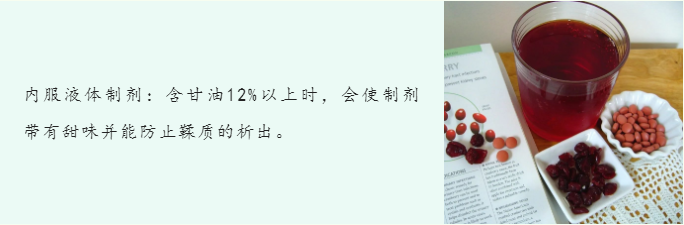 甘油——做辅助也是一把好手