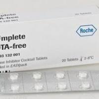 Roche 罗氏04693132001不含EDTA的cOmplete™蛋白酶抑制剂混合物，cOmplete,EDTA-free,EASYpack Roche