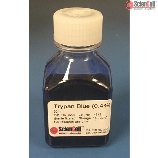 ScienCell 0203台盼蓝TB Trypan Blue (0.4%), 50 ml