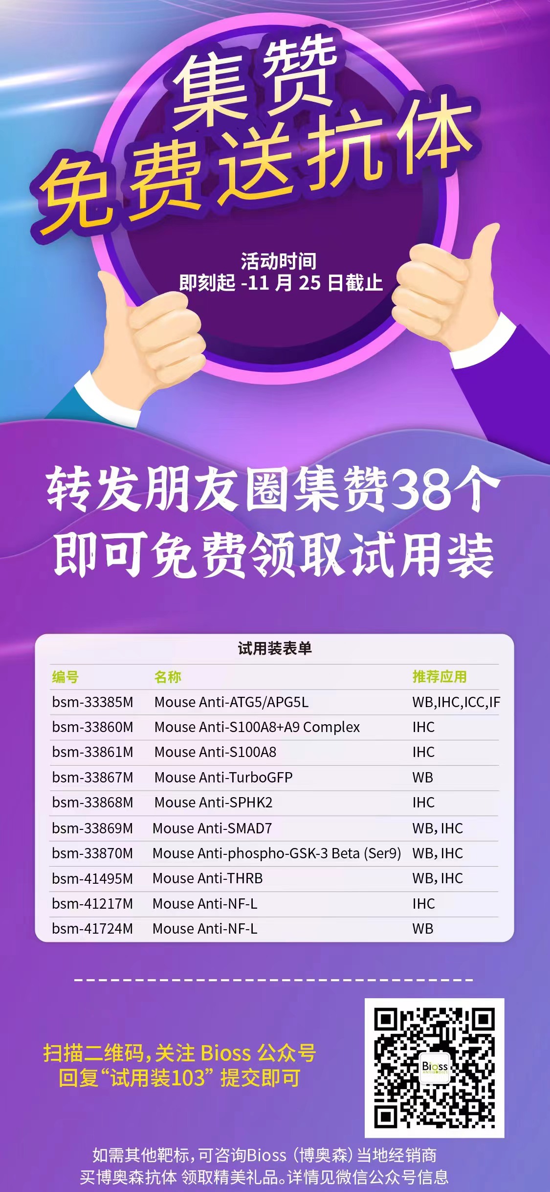 新品鼠单抗免费试用! 只限两天,秒进!