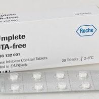 Roche 罗氏04693132001不含EDTA的cOmplete™蛋白酶抑制剂混合物，cOmplete,EDTA-free,EASYpack Roche