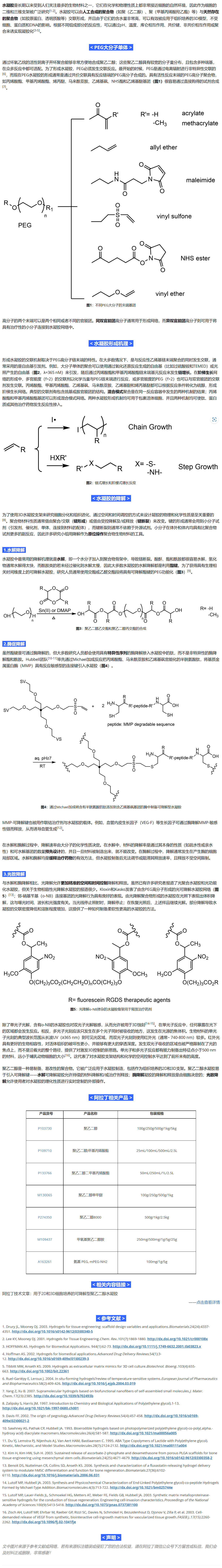 材料 | 听100遍反方向的钟不能回到过去，但PEG水凝胶可以