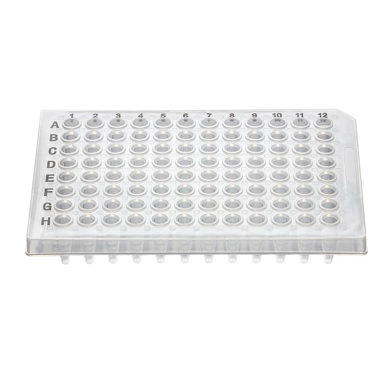 96孔PCR板0.2ml 半裙边/透明/印刷/黑字 PCR板
