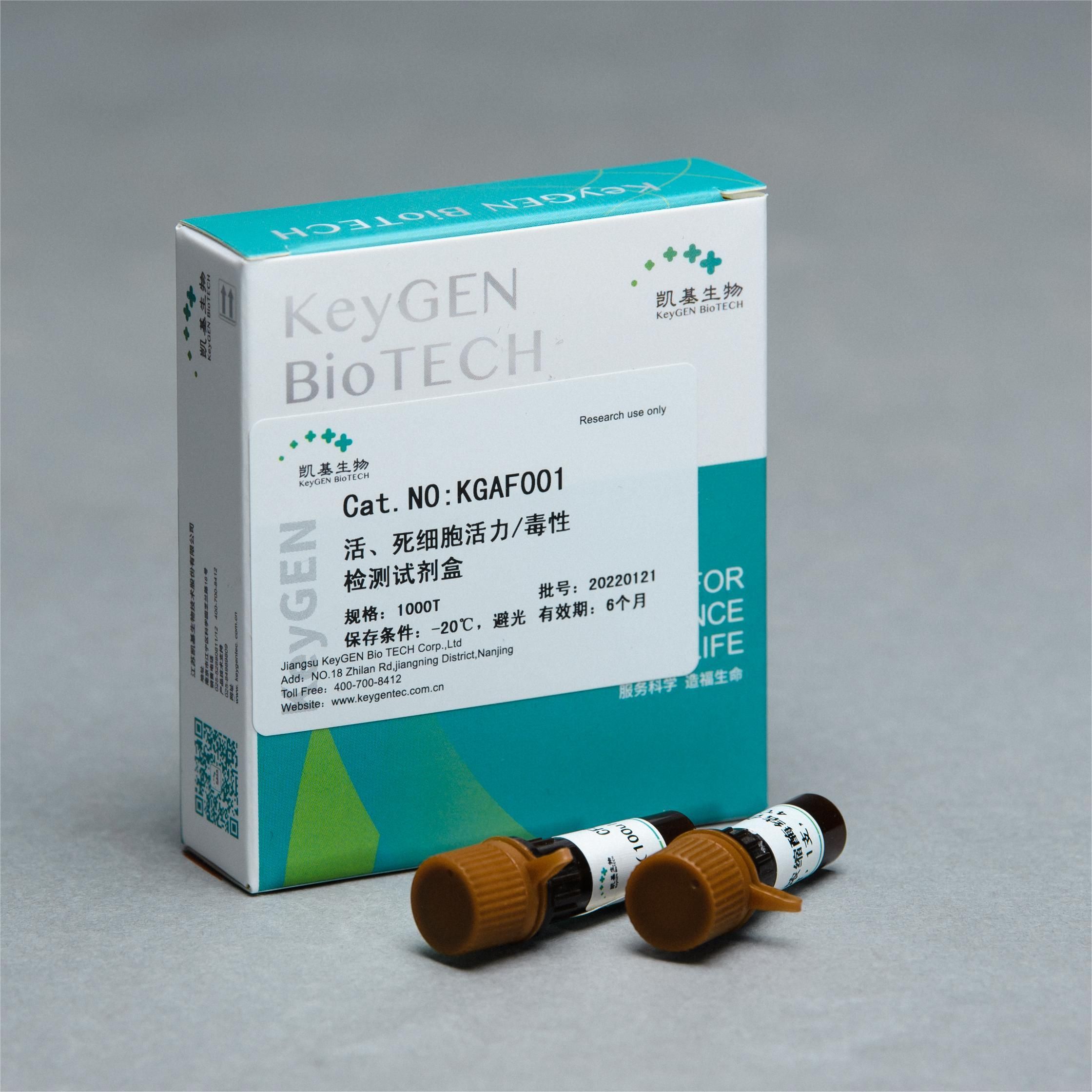 细胞活力（活死细胞染色）检测试剂盒（Calcein AM，PI法，适用于FACS、FM）