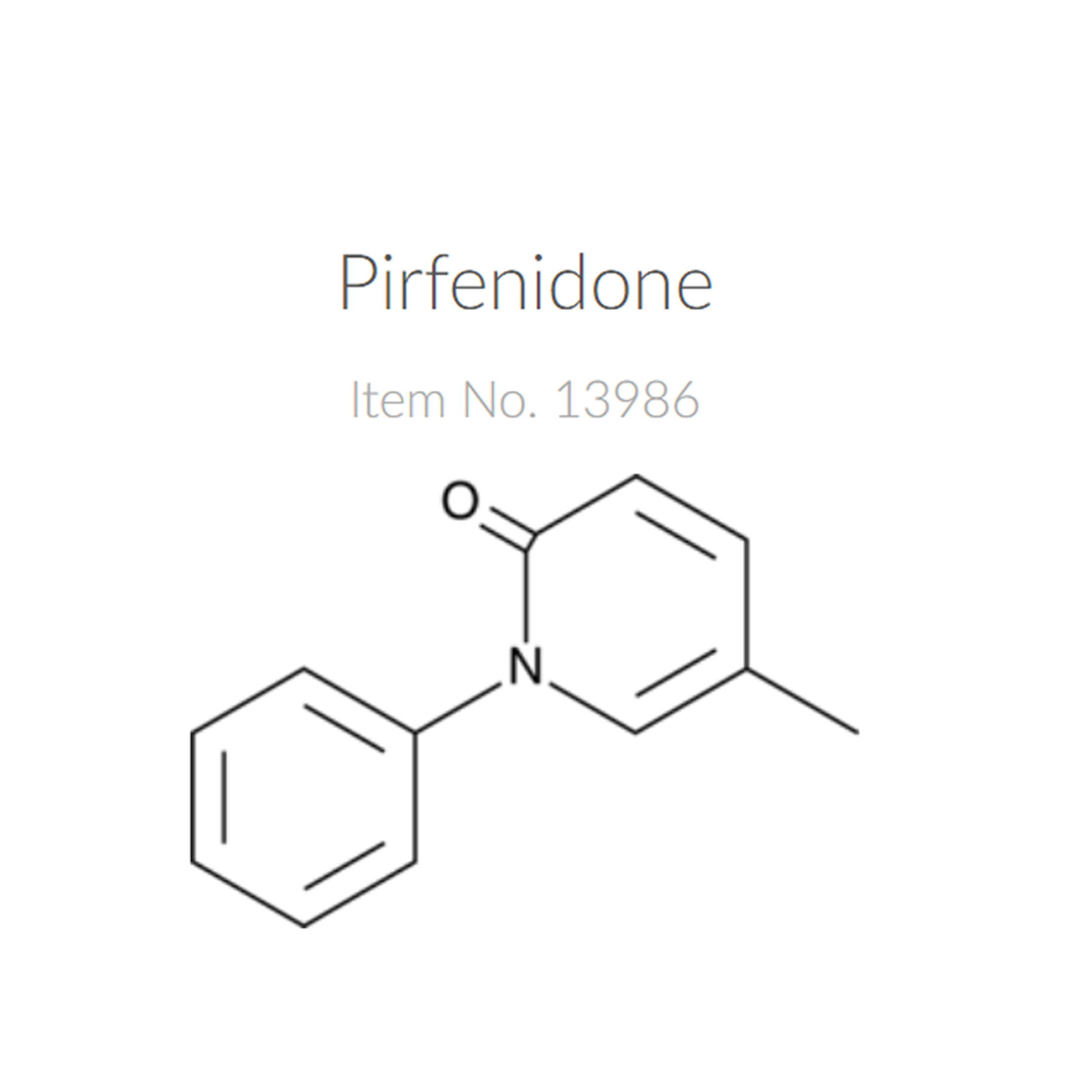 Cayman13986吡非尼酮Pirfenidone，100