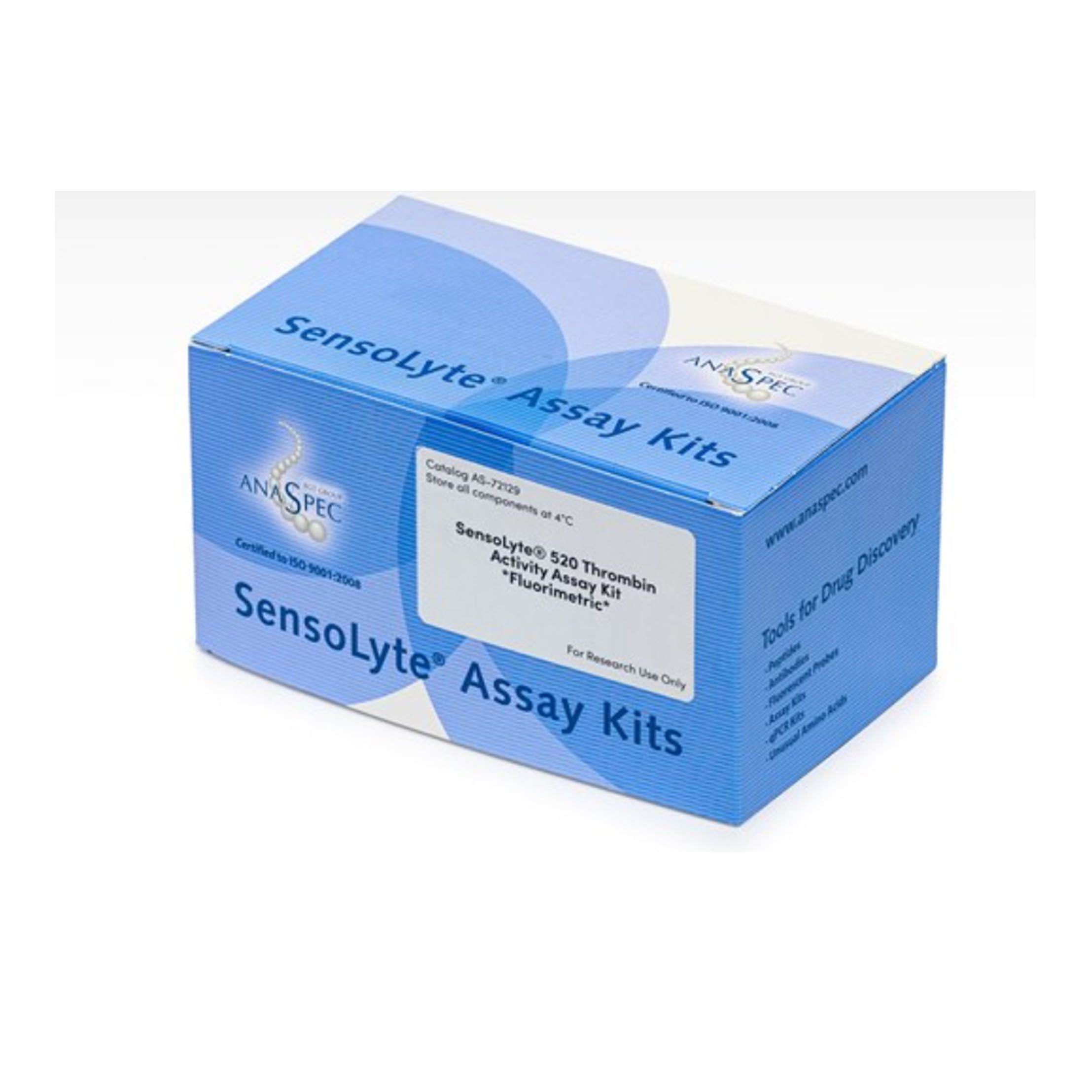 AnaSpecAS-72129SensoLyte®520凝血酶活性测定试剂盒荧光法-1试剂盒，SensoLyte® 520 Thrombin Activity Assay Kit Fluorimetric - 1 kit