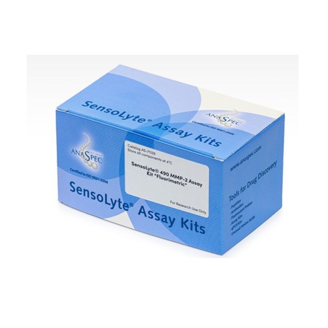 AnaSpecAS-71129SensoLyte®490 MMP-2分析试剂盒荧光法，SensoLyte® 490 MMP-2 Assay Kit Fluorimetric - 1 kit