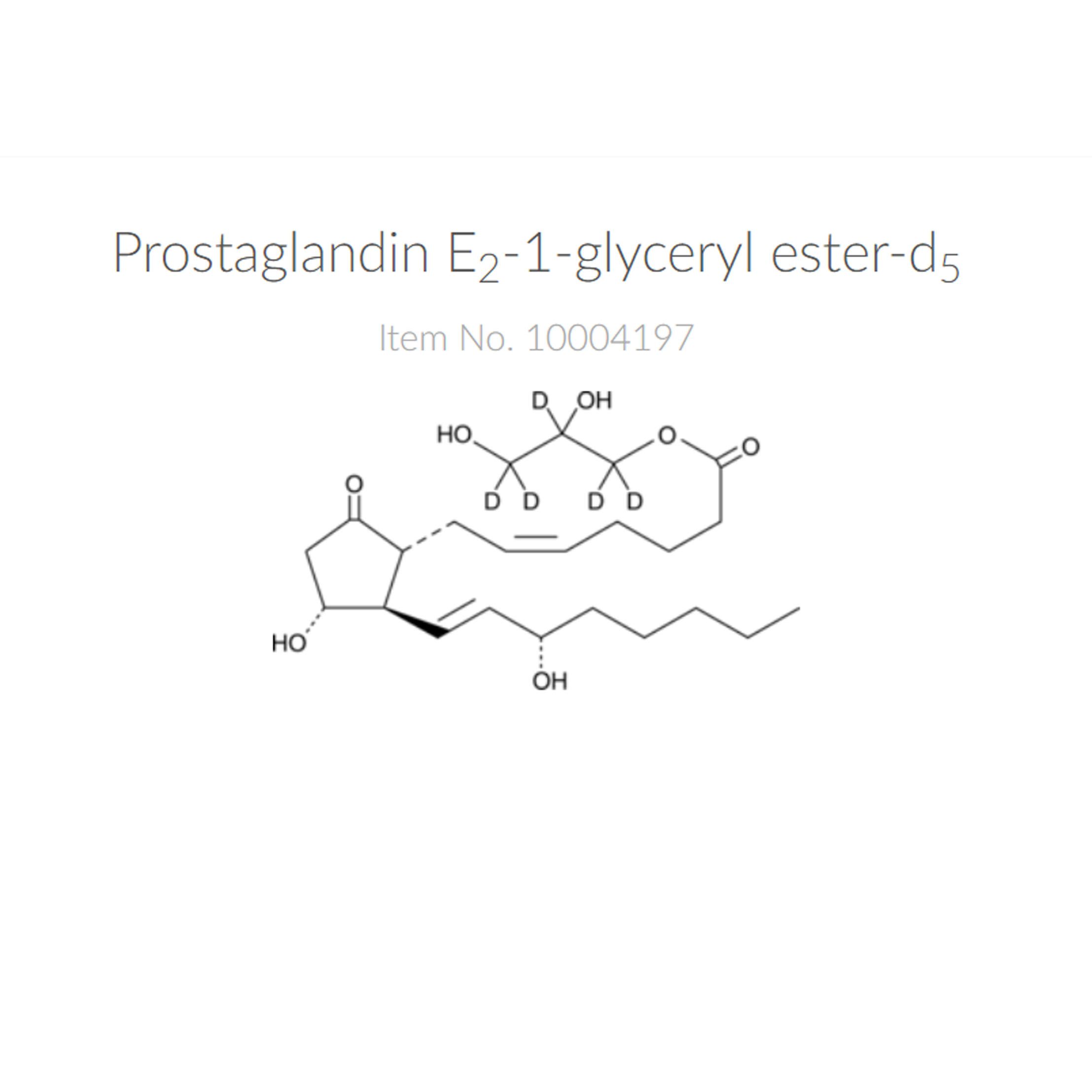 Cayman10004197前列腺素E2-1-甘油酯-d5，Prostaglandin E2-1-glyceryl ester-d5